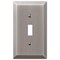 Amerelle Wall Plate, Number of Gangs: 1 Steel, Antique Nickel Finish, Metallic 163TAN - alternate 2